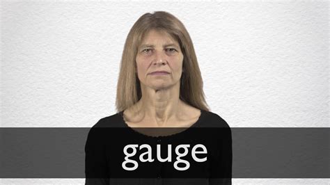 gauged pronunciation|gauge noun .